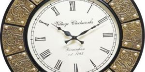 Wooden Coaster Wall Clock