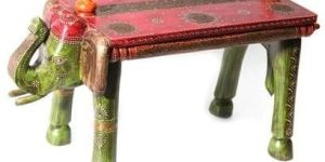 Wooden Elephant Bench