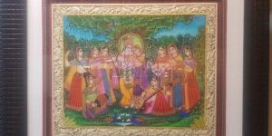 Radha Krishna Miniature Painting