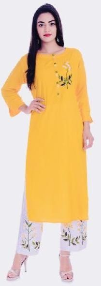 Rayon Plain Kurti