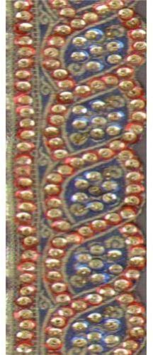 Golden Banarasi Border Lace