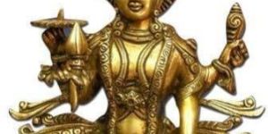 Brass Sitting Vishnu Idol