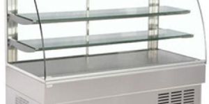 Stainless Steel Curved Display Counter