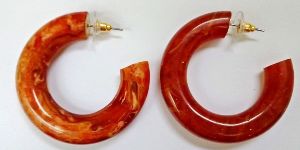 Resin Hoop Earrings
