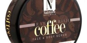 NutriGlow Naturals Raw Irish Coffee Face Body Scrub