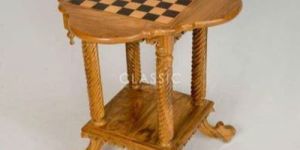 Teak Wood Chess Table