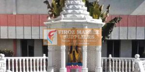 Outdoor White Marble Temple