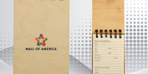 Wooden Spiral Notepad