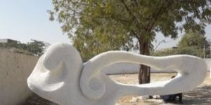 White Stone Sculpture