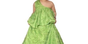 Girls Cotton Dress Green