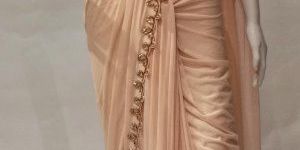 Maroon & Peach Combination Saree