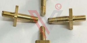 Brass Square Stud