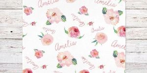 Personalized Baby Girl Name Blanket