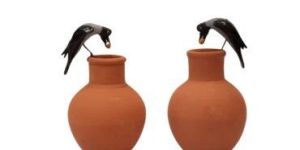 Thirsty Crow Sculpture