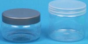 Transparent PET Round Gel Jar
