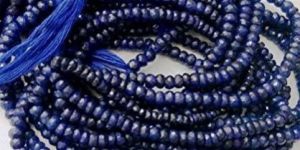 Rondelle Sapphire Beads