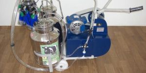 Motorized Double Bucket Milking Machine