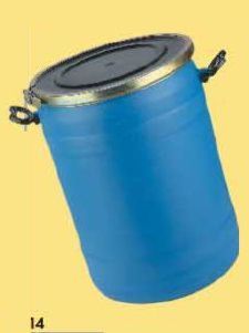 60 Ltrs Round Full Open Mouth Barrel with C Shape Metal Ring