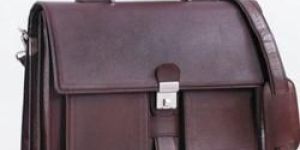 Modi Graphic Dark Brown Leather Bag