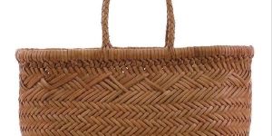 Woven Leather Tote Bag 6 Jump
