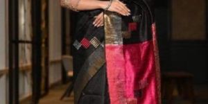 Dupian Raw Silk saree ( 100% silk Handloom weaving )