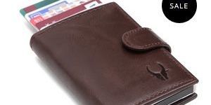Mens Dark Brown Leather Card Holder