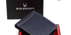 Mens Grey Leather Wallet