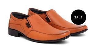 Mens Tan Brown Leather Formal Shoes