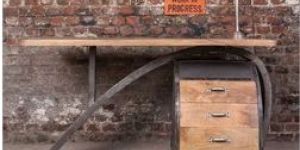 Wooden Table with Drawer