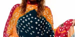 COTTON BANDHANI DUPATTA