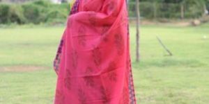 Cotton Hand Block Printed Dupatta