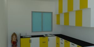 Plain Laminate Kitchen