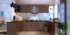 Phoenix Island Shape Kitchen