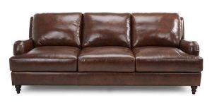 SoloBrown 3 Seater Leather Sofa