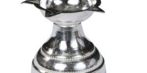 Silver Panchmukhi Diya