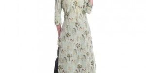 Light Green Printed Kurti Palazzo Set