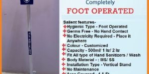 Foot Operated Hand Sanitizer Stand