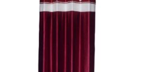 Maroon Butterfly Printed Curtain
