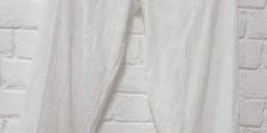 WHITE EMBROIDERED TROUSER