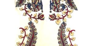 Pen Kalamkari Blouse Patch