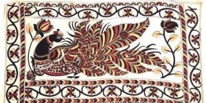 Pen Kalamkari Pallu Butties