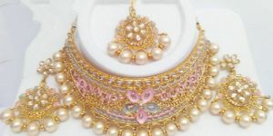 Mint Meena Choker Necklace