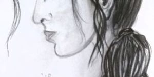 Half face--Pencil Sketch..