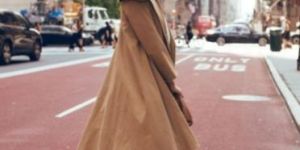 Twill Cape Collar Trench Coat