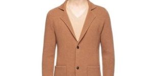 V Neck Cashmere Wool Knitted Coat