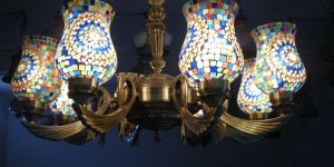 Mosaic Glass Chandler