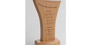 Curved Wooden Trophy