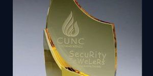 Golden Crystal Flame Trophy