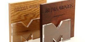 Media Awards Wooden Trophy
