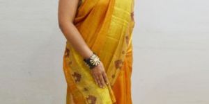 Yellow Kasuti Saree